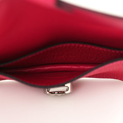 Hermes Togo Dogon Card Case Framboise 5 of 8
