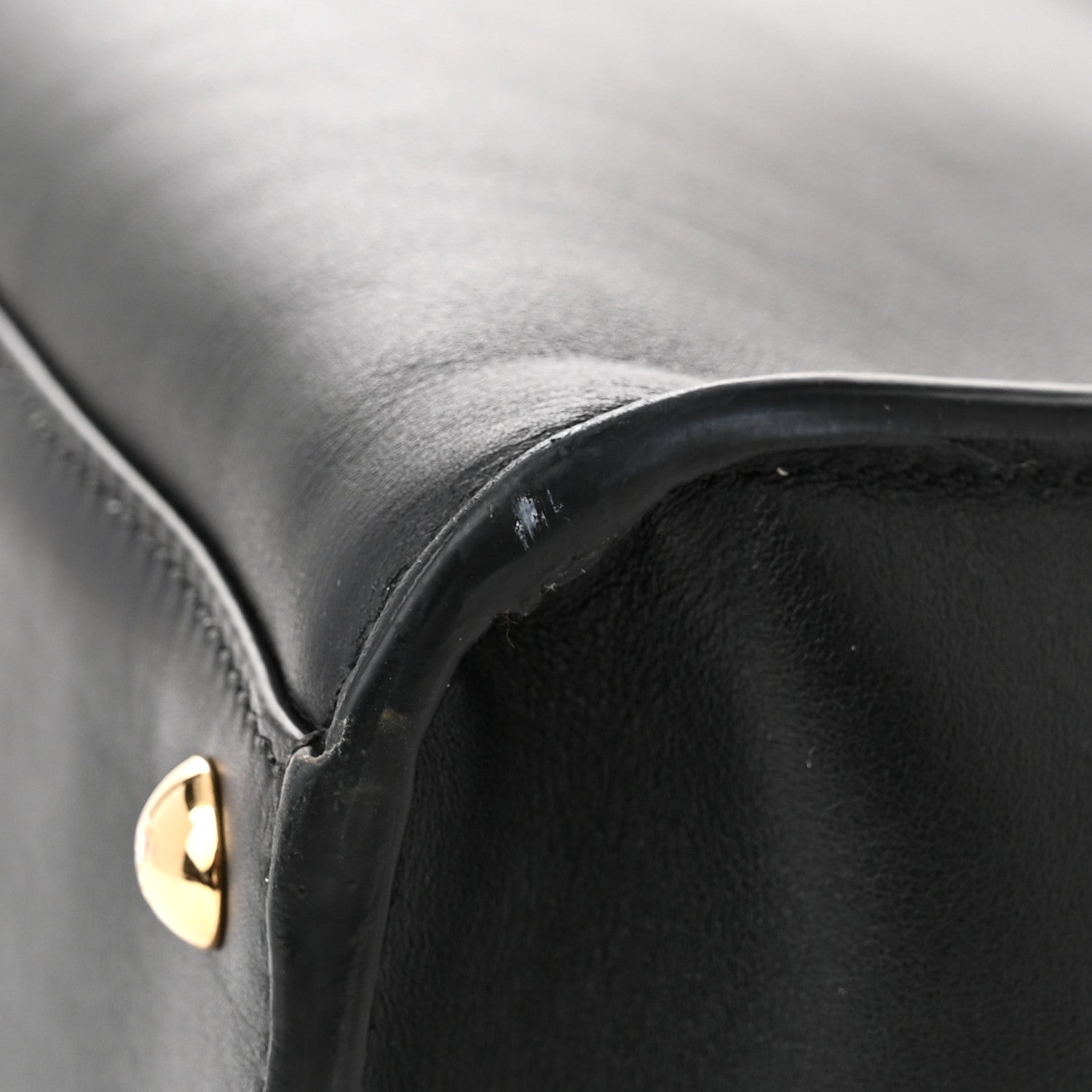Fendi Vitello Seta Shearling FF 1974 Large Peekaboo X-Lite Black 10 of 13