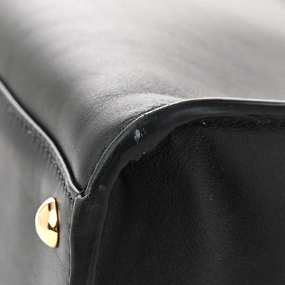 Fendi Vitello Seta Shearling FF 1974 Large Peekaboo X-Lite Black 10 of 13