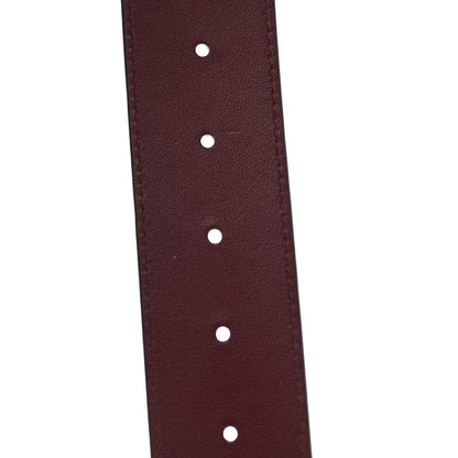 Gucci Moon Calfskin Nickel Double G 40mm Belt 90 36 Strong Red 3 of 5