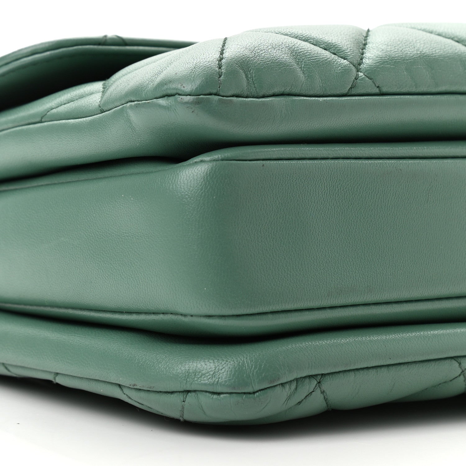 Chanel Lambskin Quilted Small Trendy CC Flap Dual Handle Bag Light Green 8 of 9