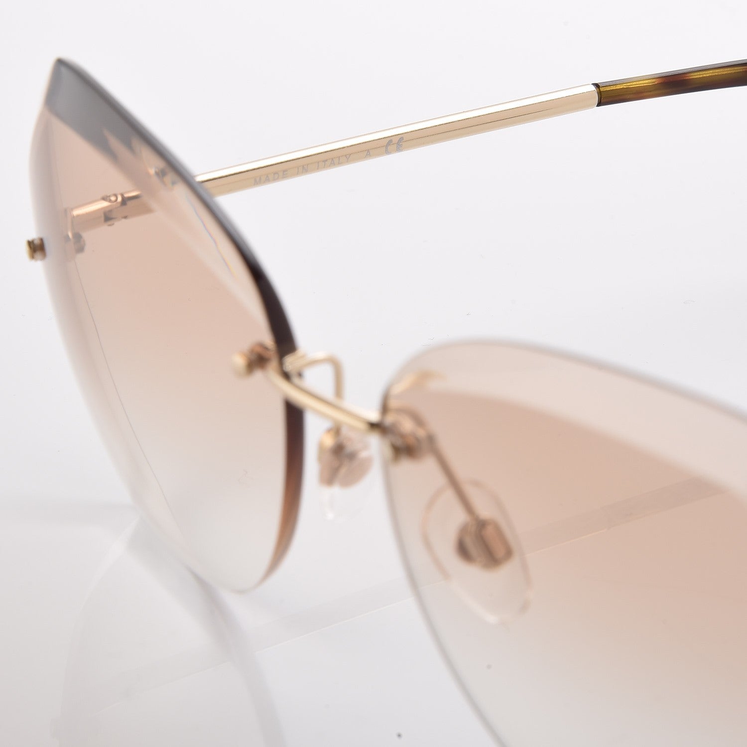 Chanel Metal Spring Round Sunglasses 4220 Gold Brown 6 of 6