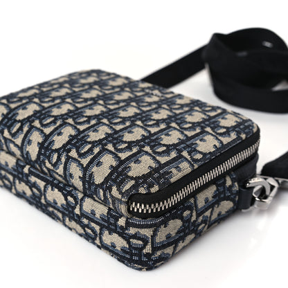 Christian Dior Oblique Pouch Navy Blue 10 of 10