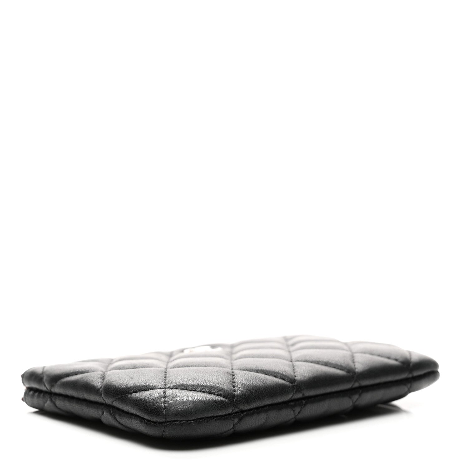 Chanel Lambskin Quilted Small Cosmetic Case Black 4 of 8