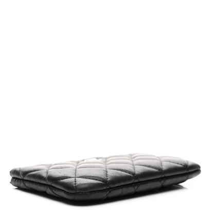 Chanel Lambskin Quilted Small Cosmetic Case Black 4 of 8
