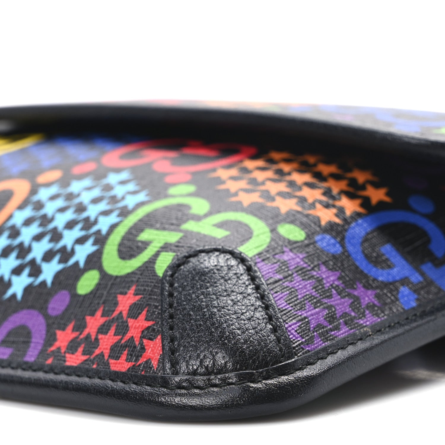 Gucci GG Supreme Monogram Psychedelic Slim Belt Bag Black 10 of 10