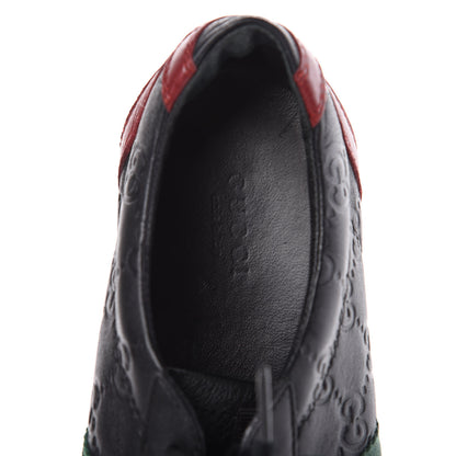 Gucci Guccissima Womens Web Sneakers 37.5 Black 7 of 10