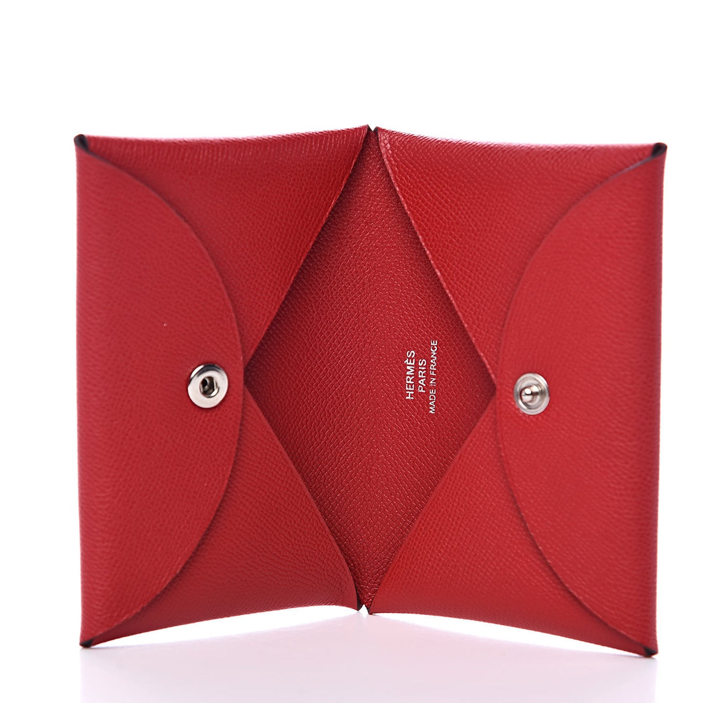 Madame Calfskin Calvi Card Case Rouge Piment