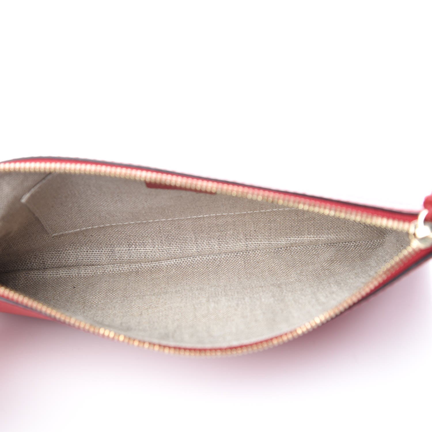 Gucci Calfskin Bamboo Clutch Red 5 of 7