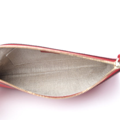 Gucci Calfskin Bamboo Clutch Red 5 of 7