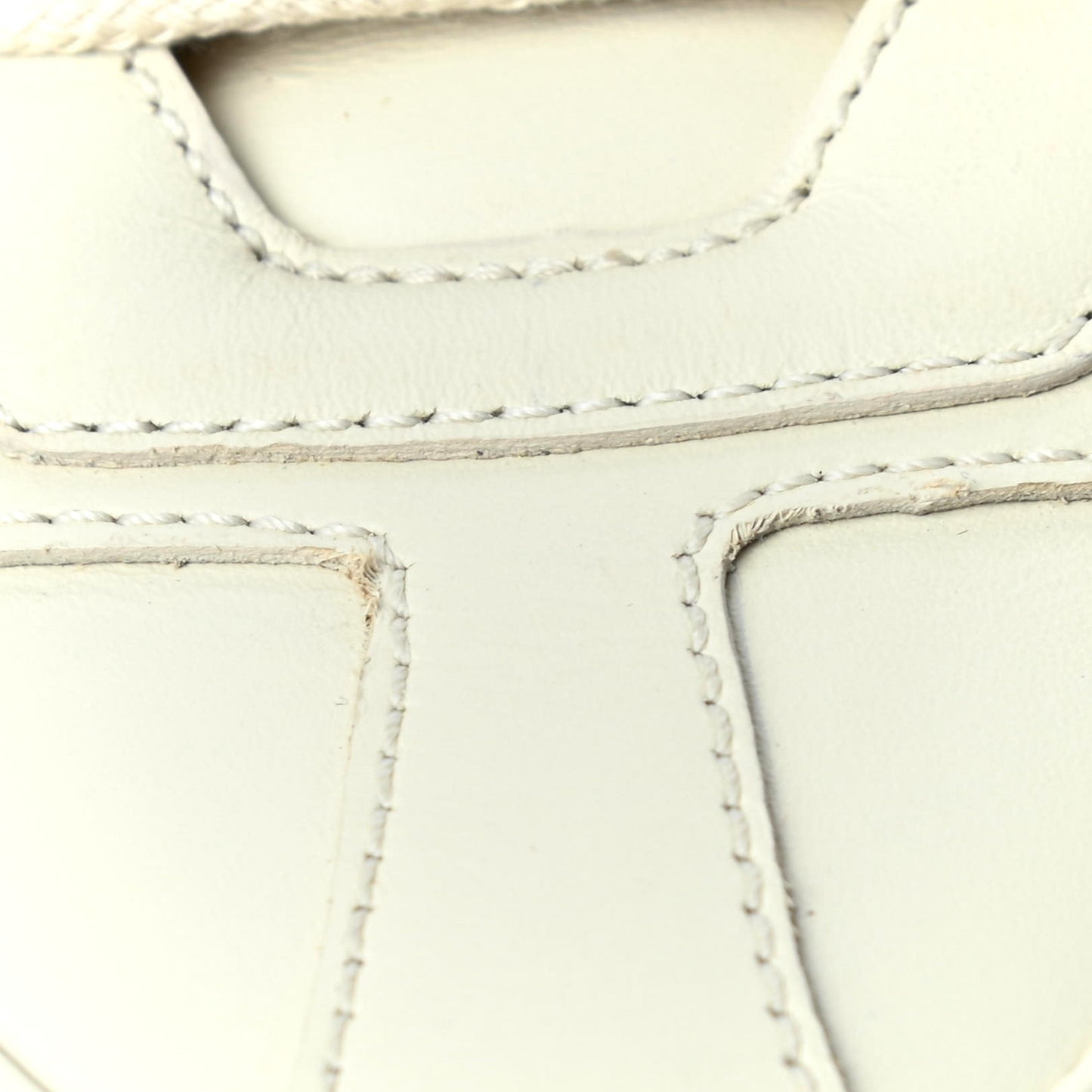 Calfskin Logo Womens Rhyton Sneakers 37.5 Ivory