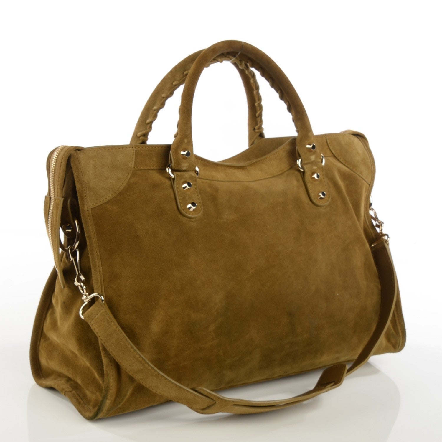 Balenciaga Baby Daim Suede Classic Hardware City Beige Fauve 3 of 12
