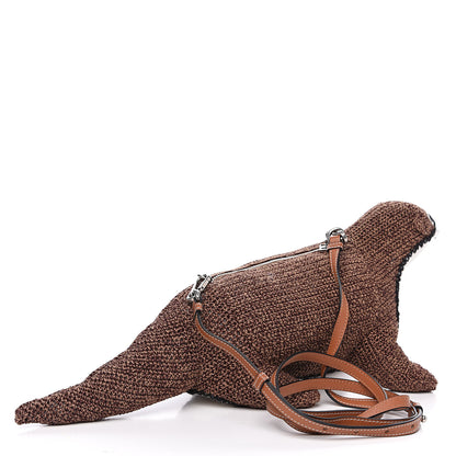 Loewe Wool Calfskin Otter Crossbody Bag Oak Tan 2 of 7