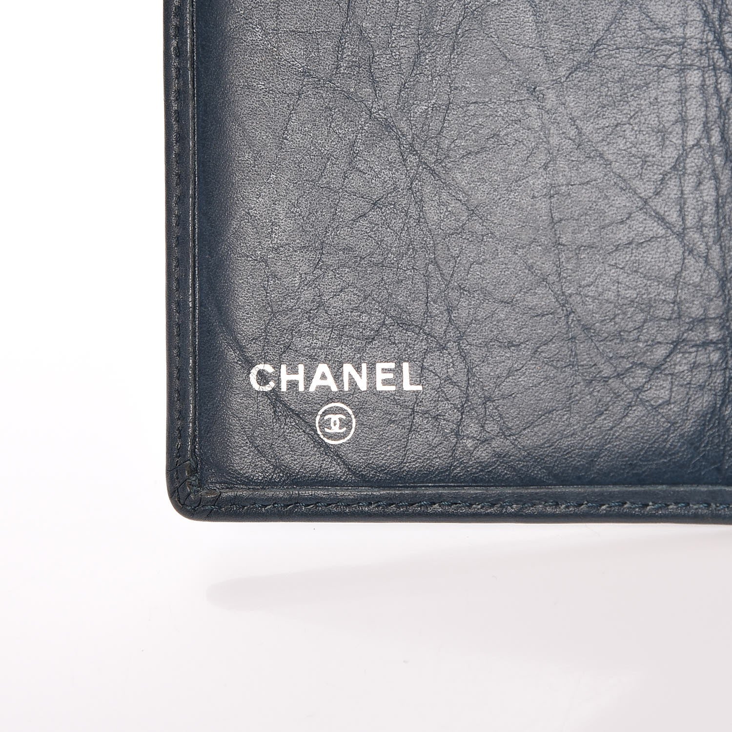 Chanel Calfskin Quilted Cambon Yen Wallet Blue 5 of 9