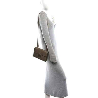Hermes Togo Sac A Depeches 21 Messenger Bag Etoupe 2 of 12
