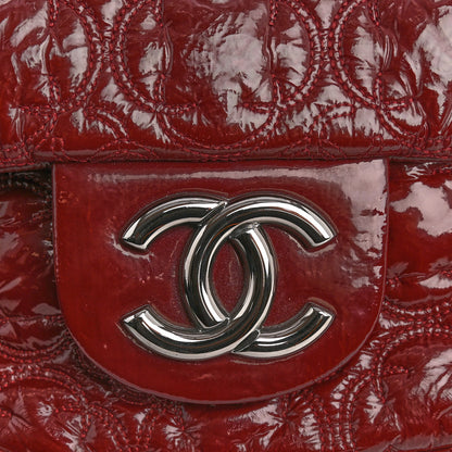 Chanel Vinyl Rock In Moscow Single Flap Dark Red 11 of 11