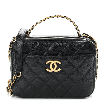 Chanel Caviar Quilted Small Pick Me Up Vanity Case Black 1 of 11