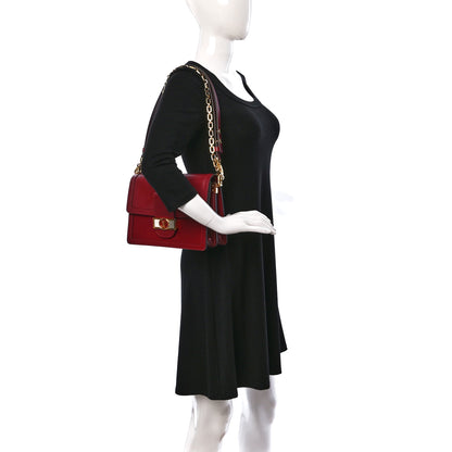 Louis Vuitton Smooth Calfskin Dauphine MM Cherry Berry 2 of 8