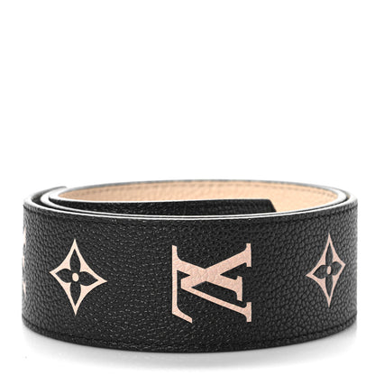 Louis Vuitton Empreinte Monogram Bandouliere Shoulder Strap Black Beige 2 of 6