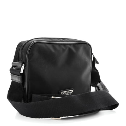 Prada Tessuto Nylon Saffiano Logo Camera Bag Black 3 of 11