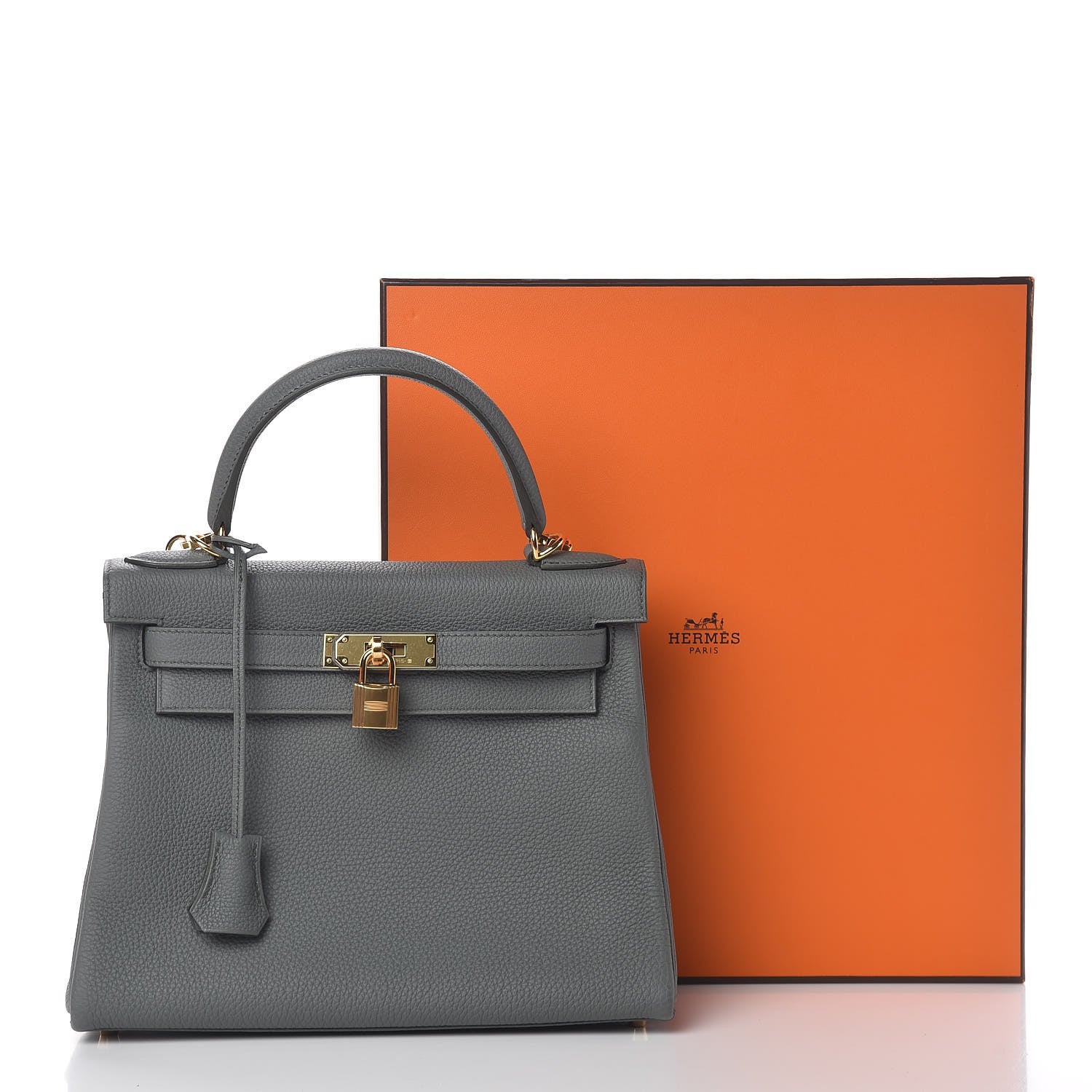 Hermes Togo Kelly Retourne 28 Vert Amande 40 of 40