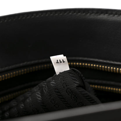 Prada Saffiano City Calfskin Medium Esplanade Tote Black 7 of 12