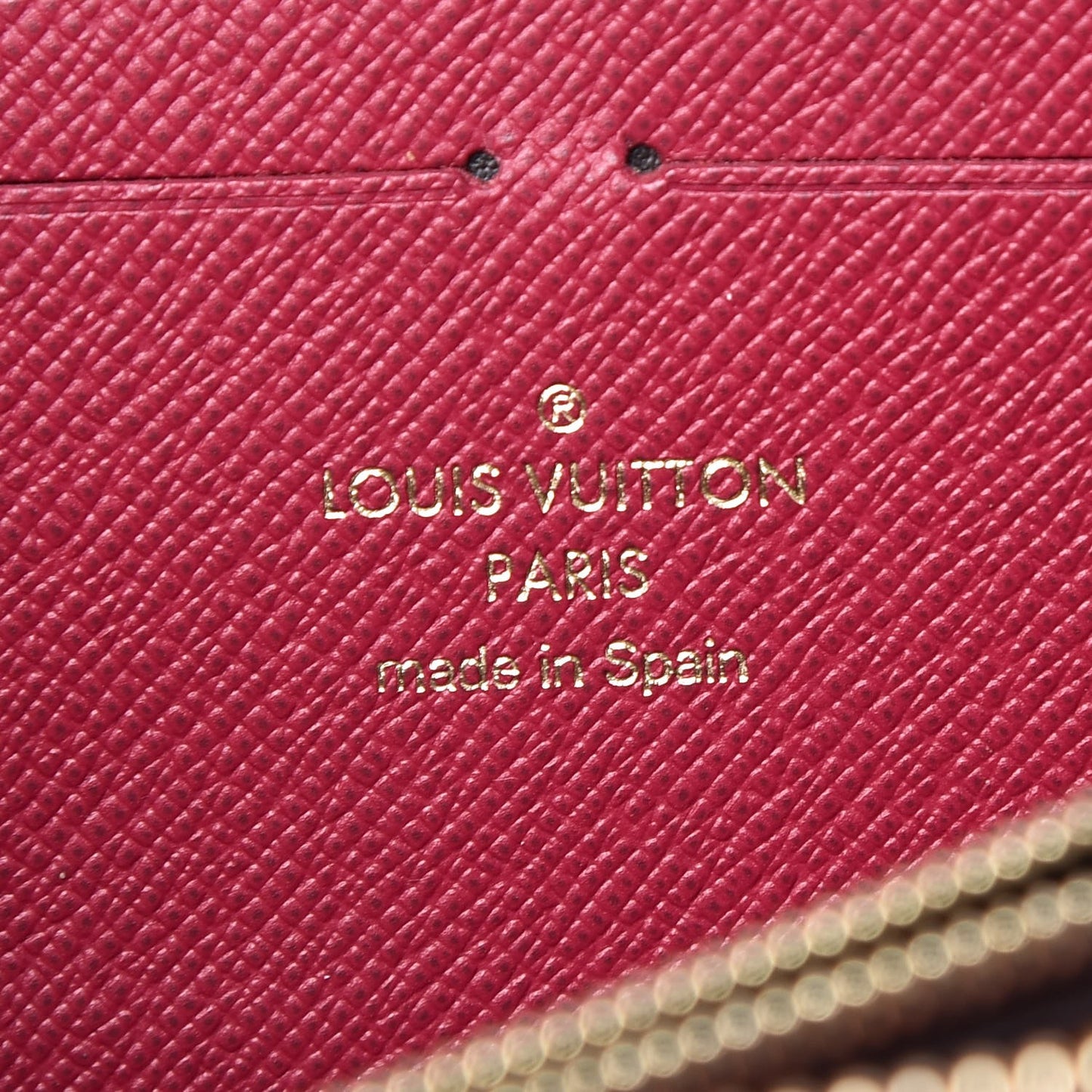 Monogram Clemence Wallet Fuchsia