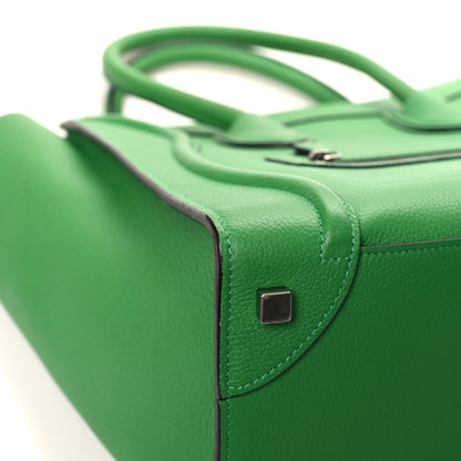 Celine Drummed Calfskin Mini Luggage Mint 8 of 12