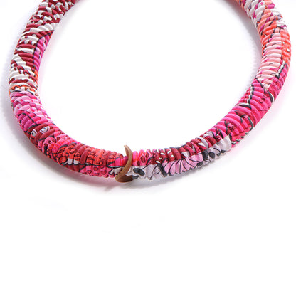 Hermes Silk Collier Plisse En Soie Petit H Pleated Necklace 1 of 6