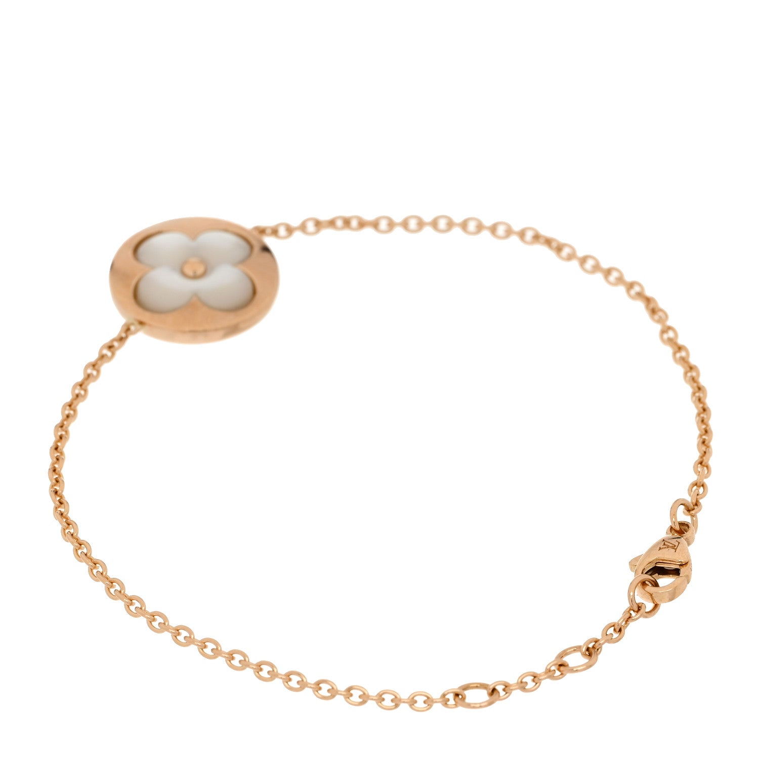 Louis Vuitton 18K Pink Gold Mother of Pearl Color Blossom BB Sun Bracelet 2 of 5