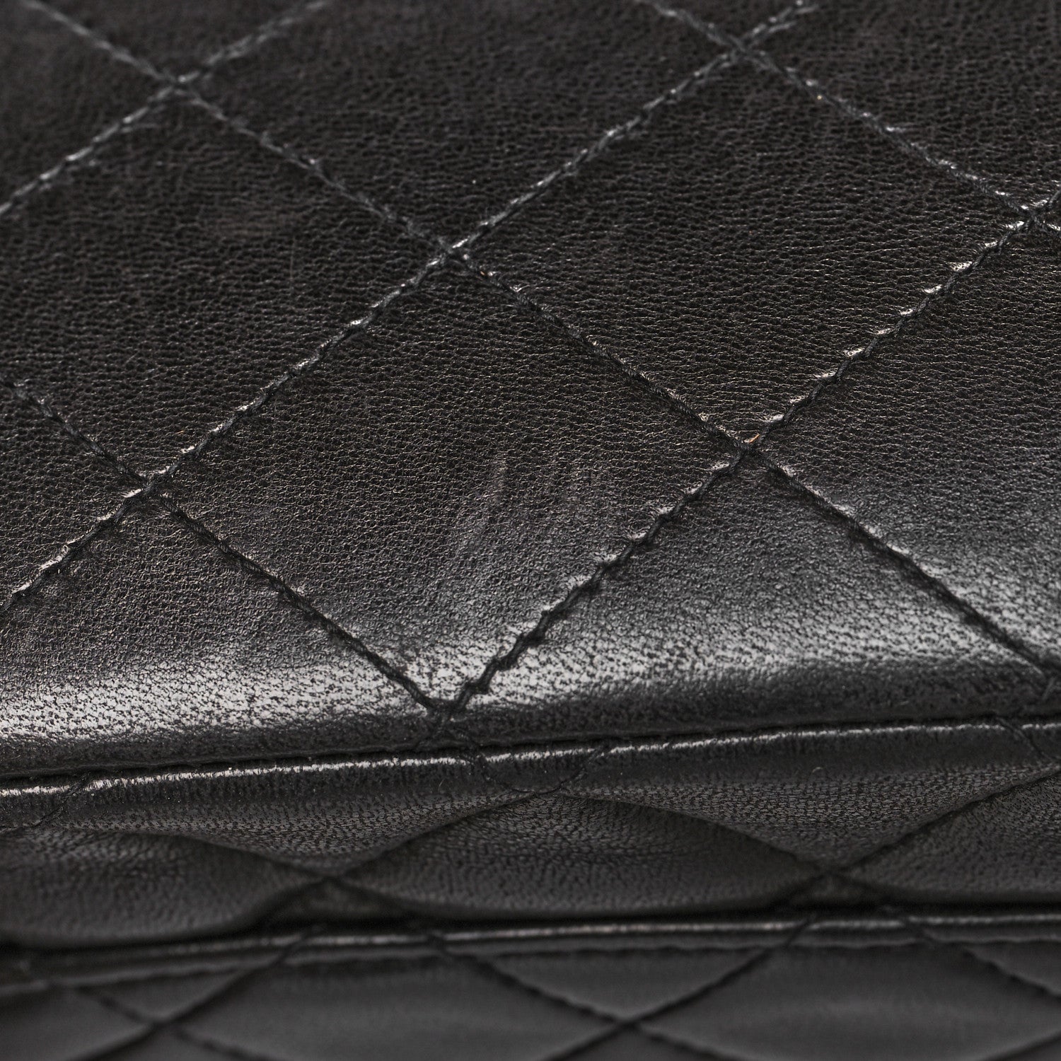 Chanel Lambskin Quilted Medium Double Flap Black 13 of 15