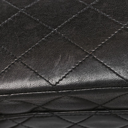 Chanel Lambskin Quilted Medium Double Flap Black 13 of 15
