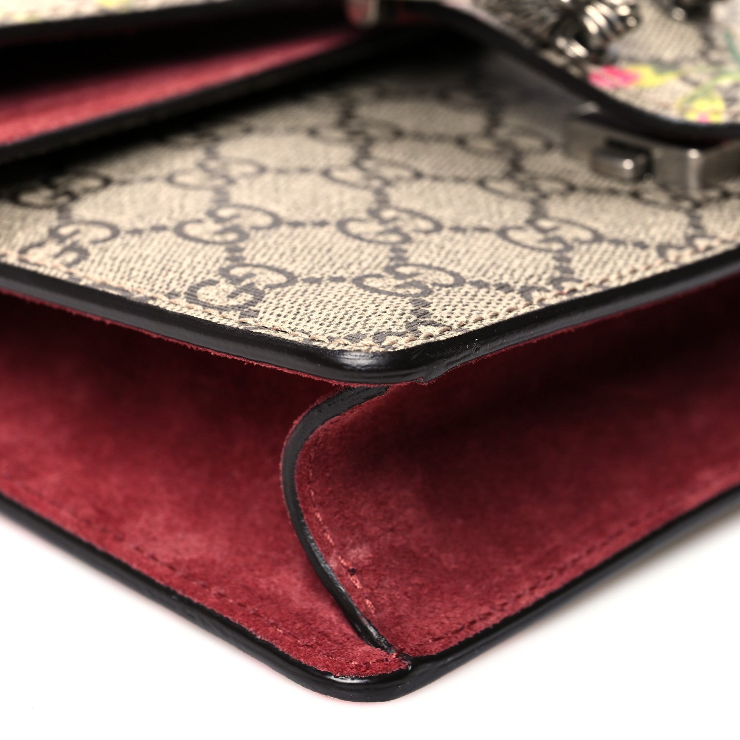 Gucci GG Supreme Monogram Blooms Mini Dionysus Shoulder Bag Beige Multicolor Dry Rose 9 of 9