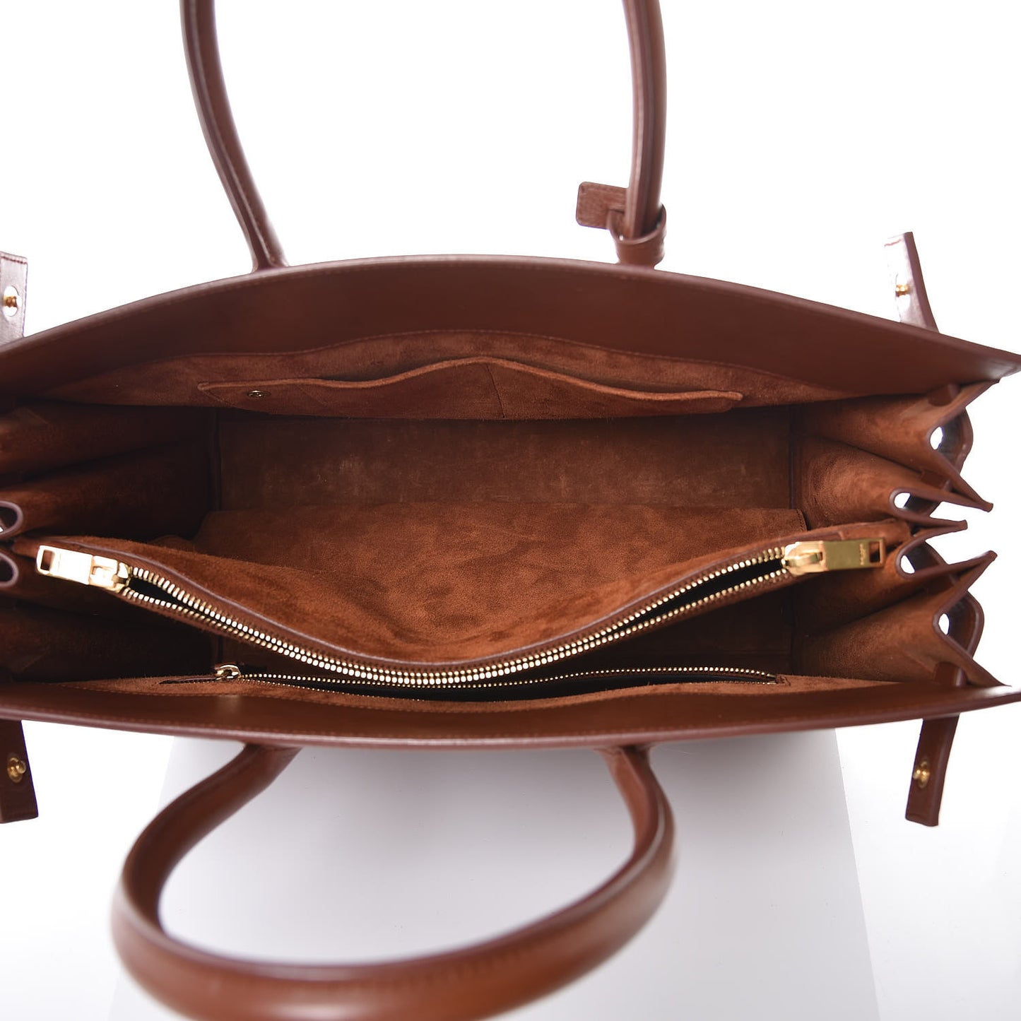 Calfskin Large Sac De Jour Carryall Cognac