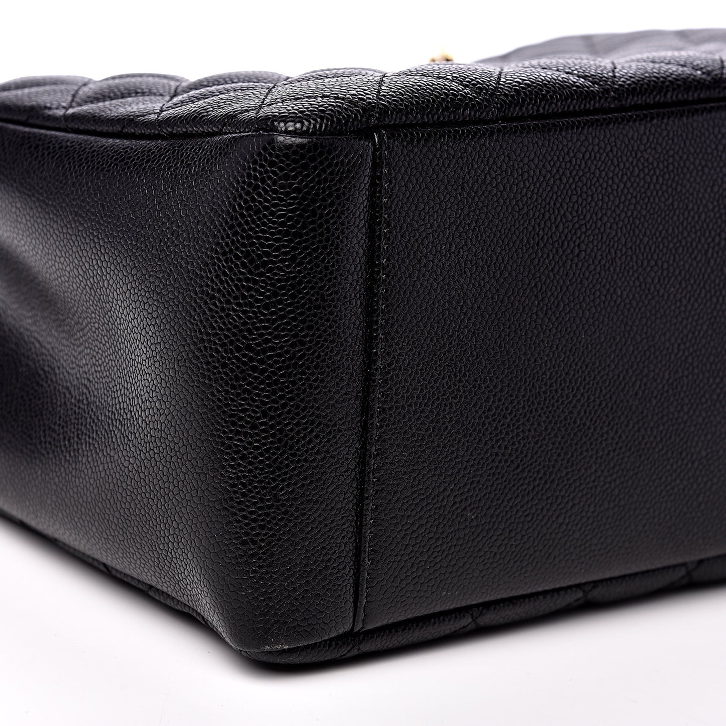 Caviar Quilted Grand Shopping Tote GST Black