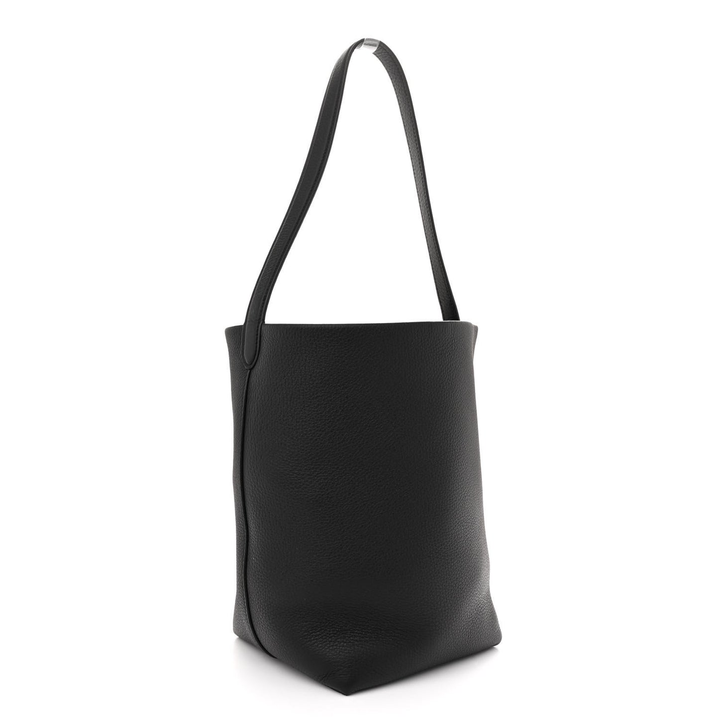 Grained Calfskin Medium N/S Park Tote Black