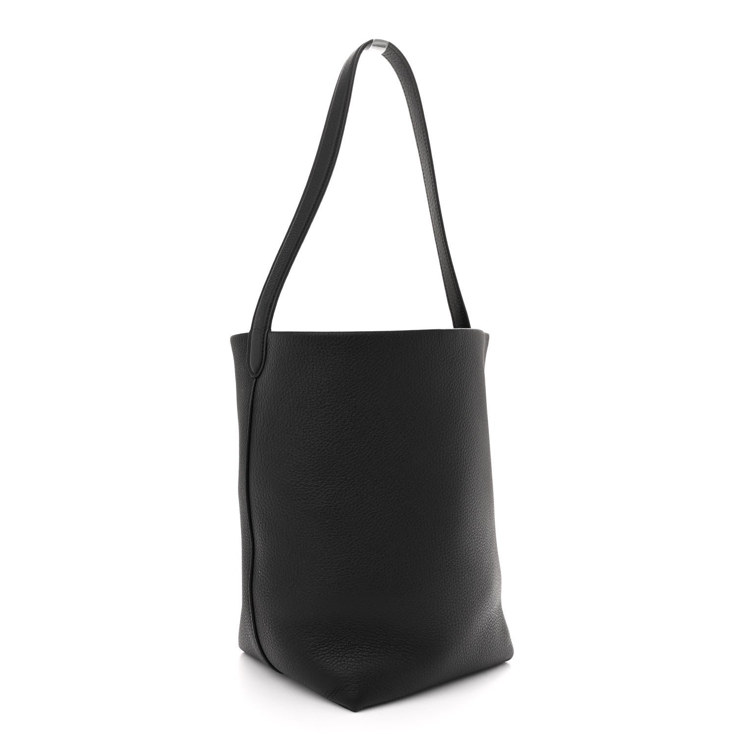 The Row Grained Calfskin Medium N/S Park Tote Black 3 of 10
