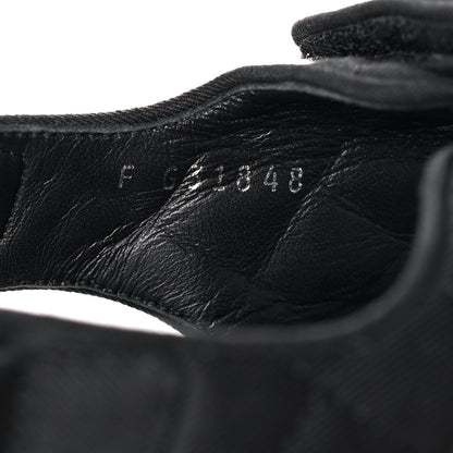Chanel Denim Velcro Dad Sandals 41.5 Black 8 of 11