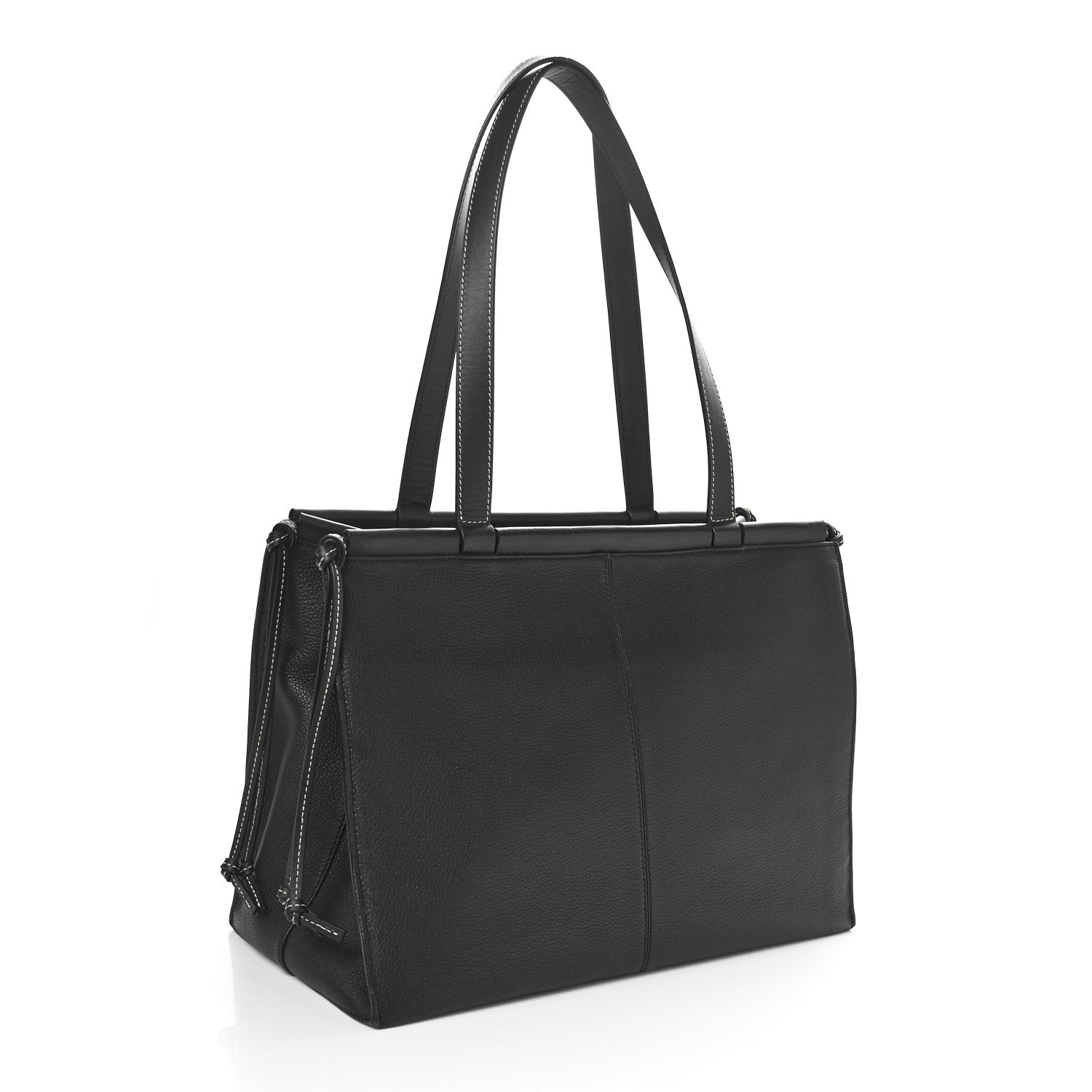 Loewe Grained Calfskin Small Cushion Tote Black 2 of 9
