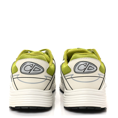Christian Dior Technical Mesh Calfskin Mens B30 Sneakers 41 Green Grey 4 of 9