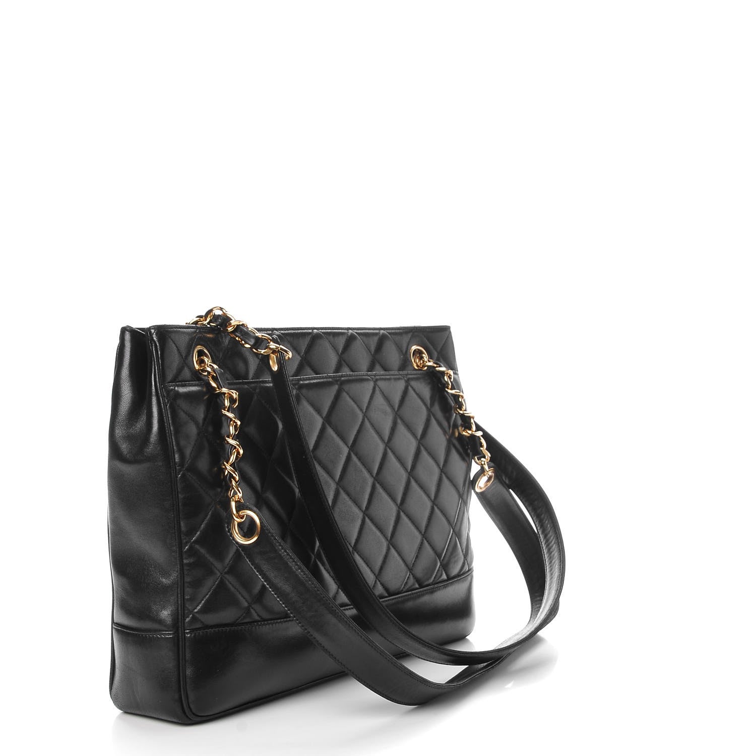 Chanel Lambskin Quilted Shoulder Bag Black 3 of 9