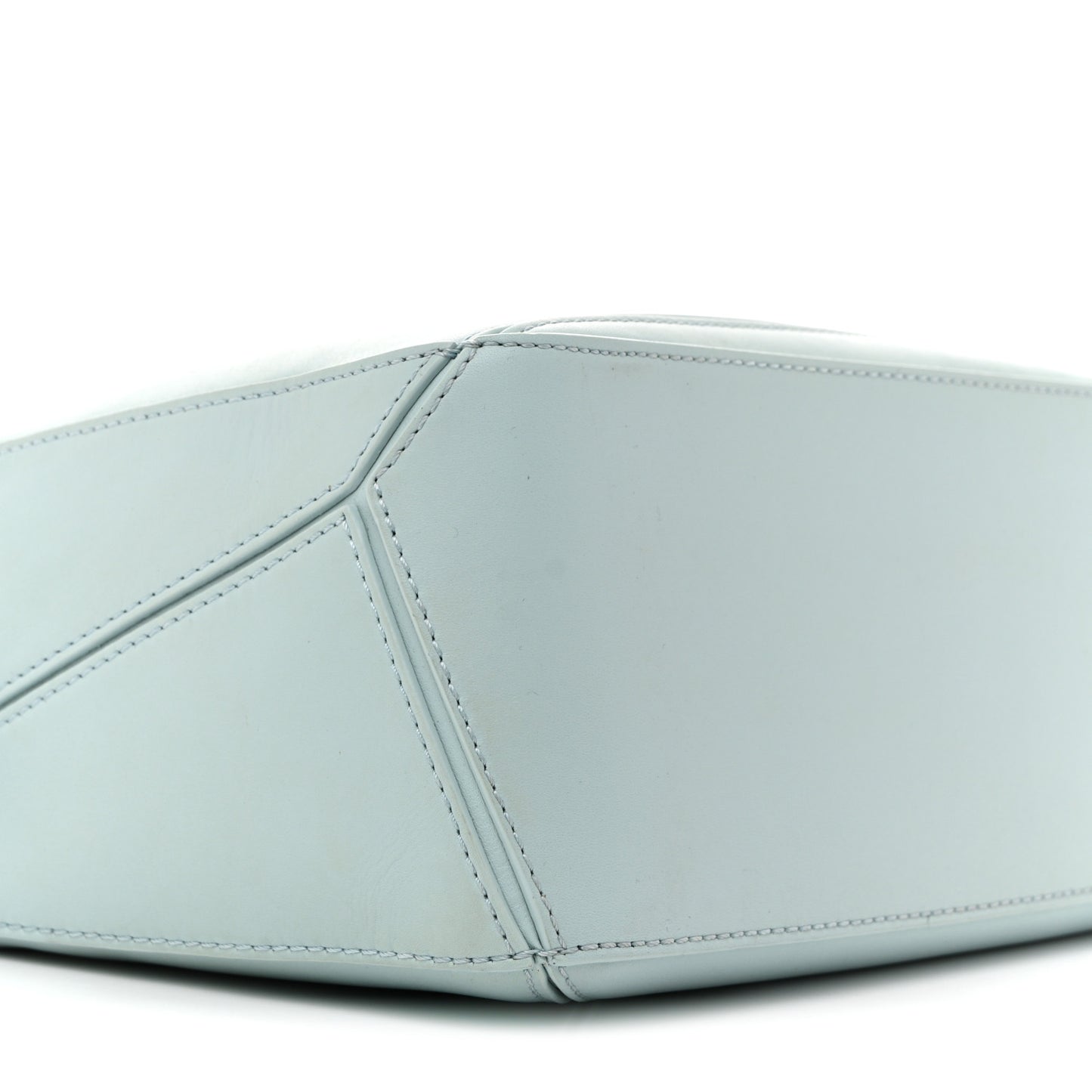 Grained Calfskin Small Puzzle Bag Aquamarine