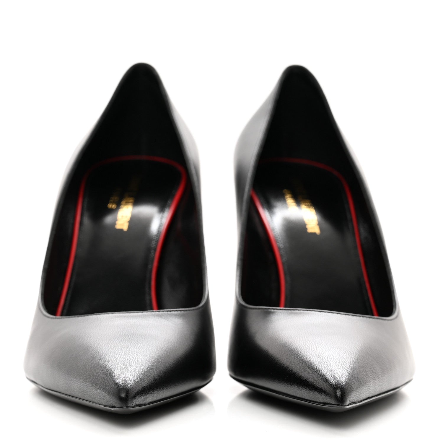 Saint Laurent Calfskin Anja 85 Pumps 40 Black 2 of 9