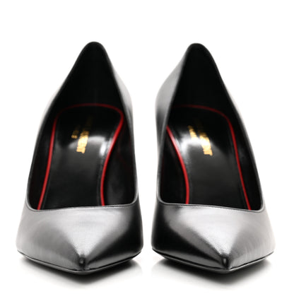 Saint Laurent Calfskin Anja 85 Pumps 40 Black 2 of 9