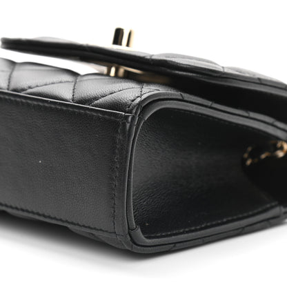 Chanel Lambskin Quilted Mini Trendy CC Chain Wallet Black 9 of 9