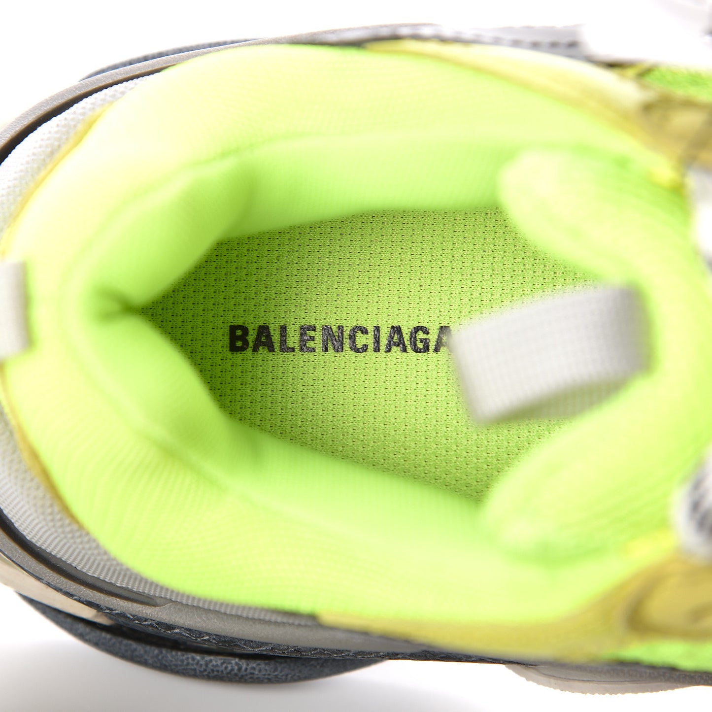 Fabric Mesh Womens Triple S Sneakers 38 Jaune Fluo