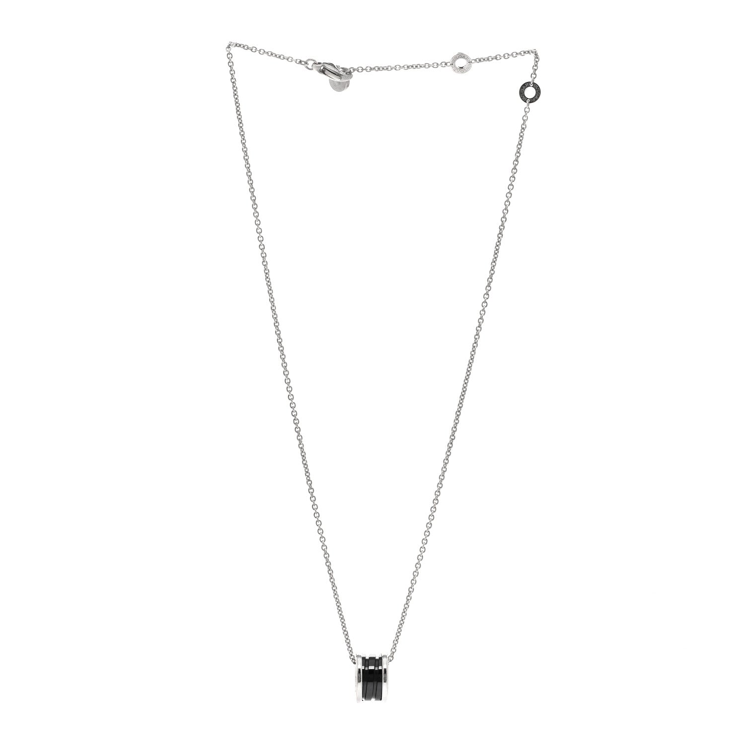 Bulgari Sterling Silver Ceramic Save The Children Pendant Necklace 3 of 4