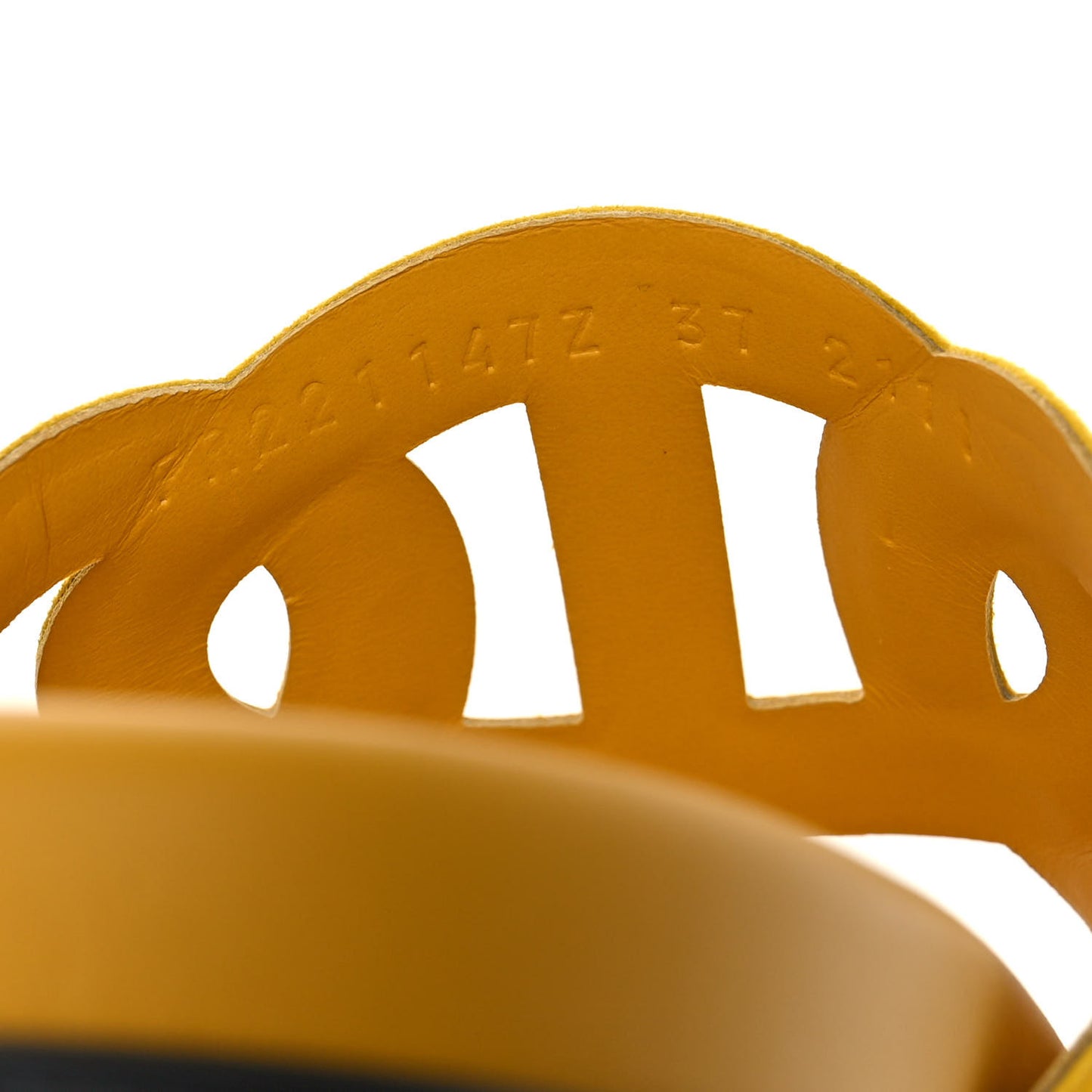 Suede Goatskin Extra Sandals 37 Jaune Sable