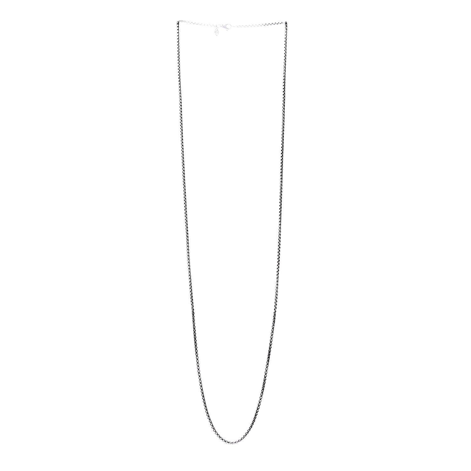 David Yurman Sterling Silver 14K Yellow Gold 2.7mm Box Chain Necklace 36" 3 of 5