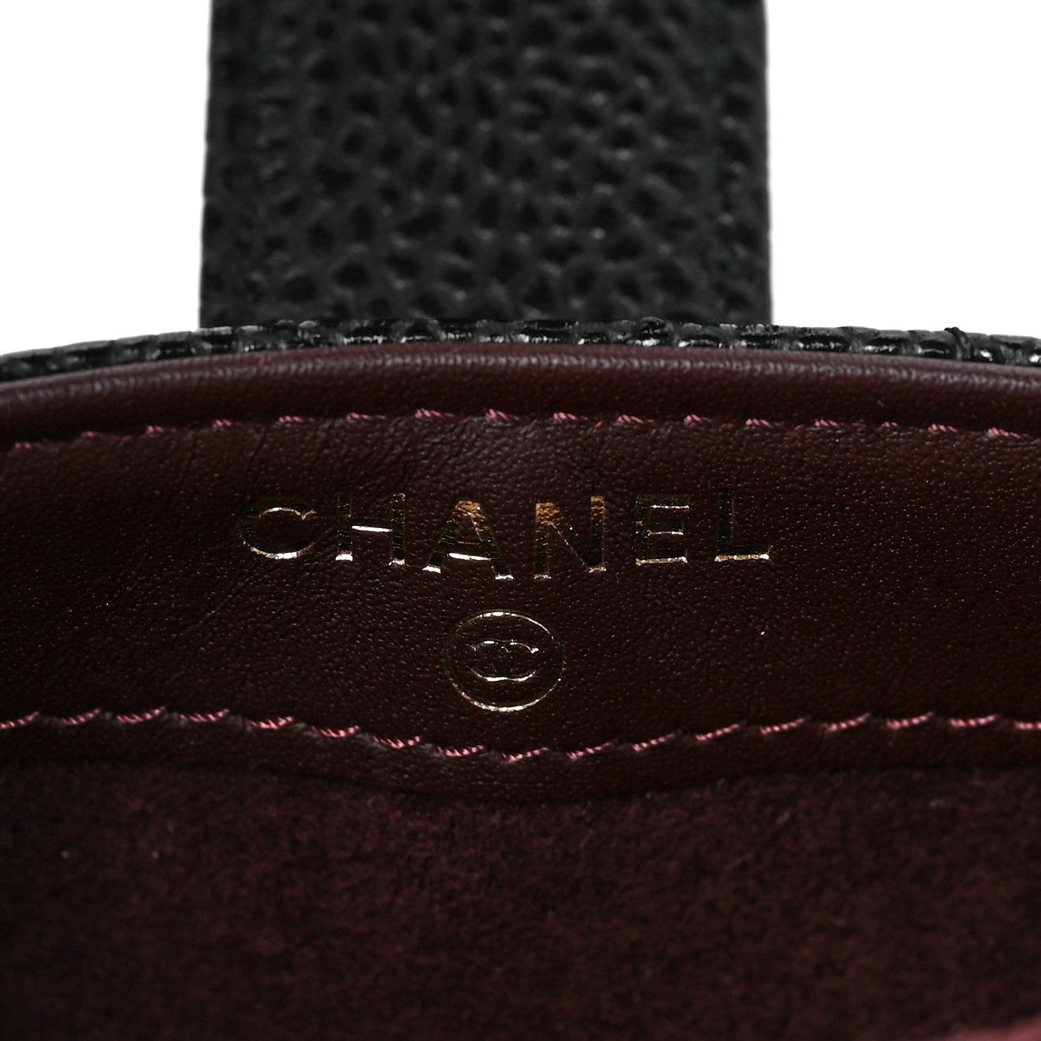 Chanel Caviar Quilted Mini Phone Holder Clutch Black 5 of 7